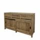 modern dressoir 150 cm breed met twee schuifdeuren en 3 laden