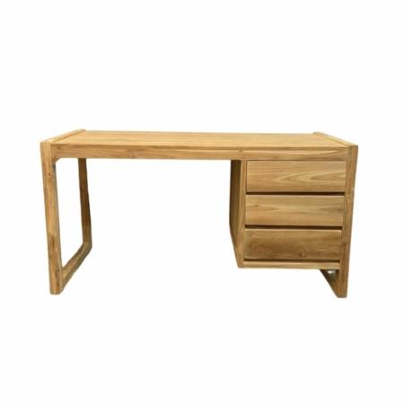 modern bureau gemaakt van plantage teakhout