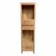moderne boekenkast met vier laden plantage teakhout