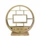 Roomdivider teakhout rond
