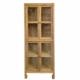 vitrine kast teakhout met glas