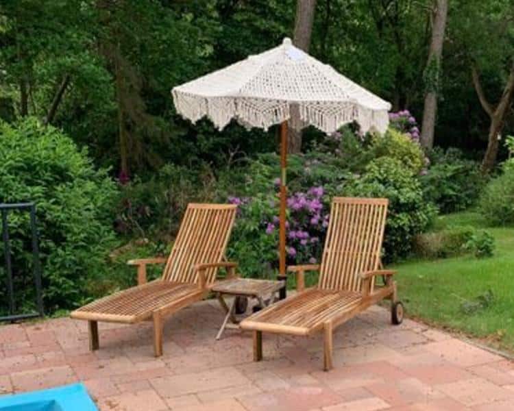 indoteak ervaring deckchair