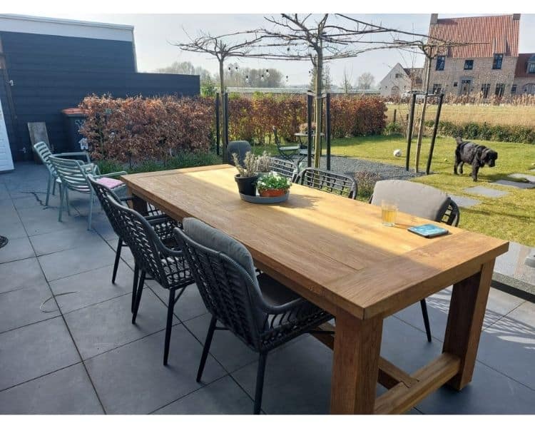 indoteak ervaring tuintafel