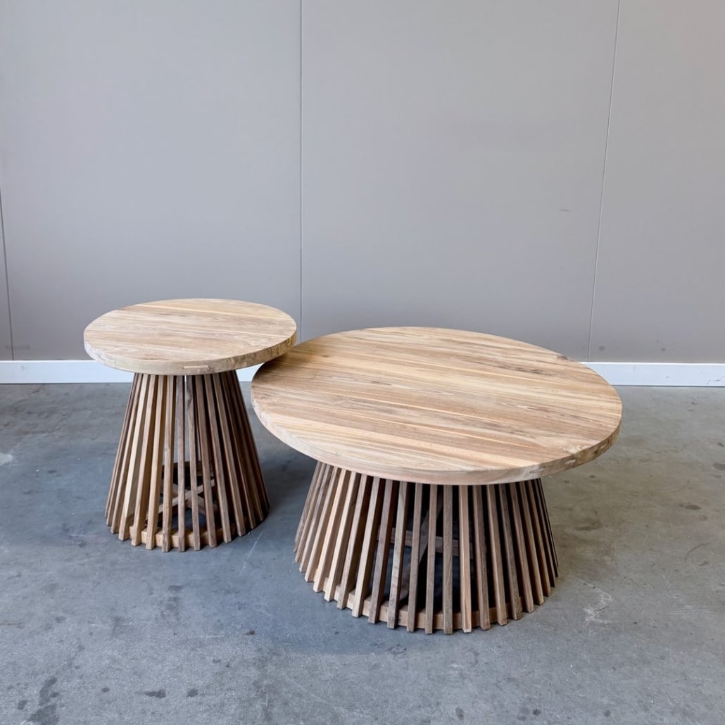 Ronde salontafel set - Indoteak
