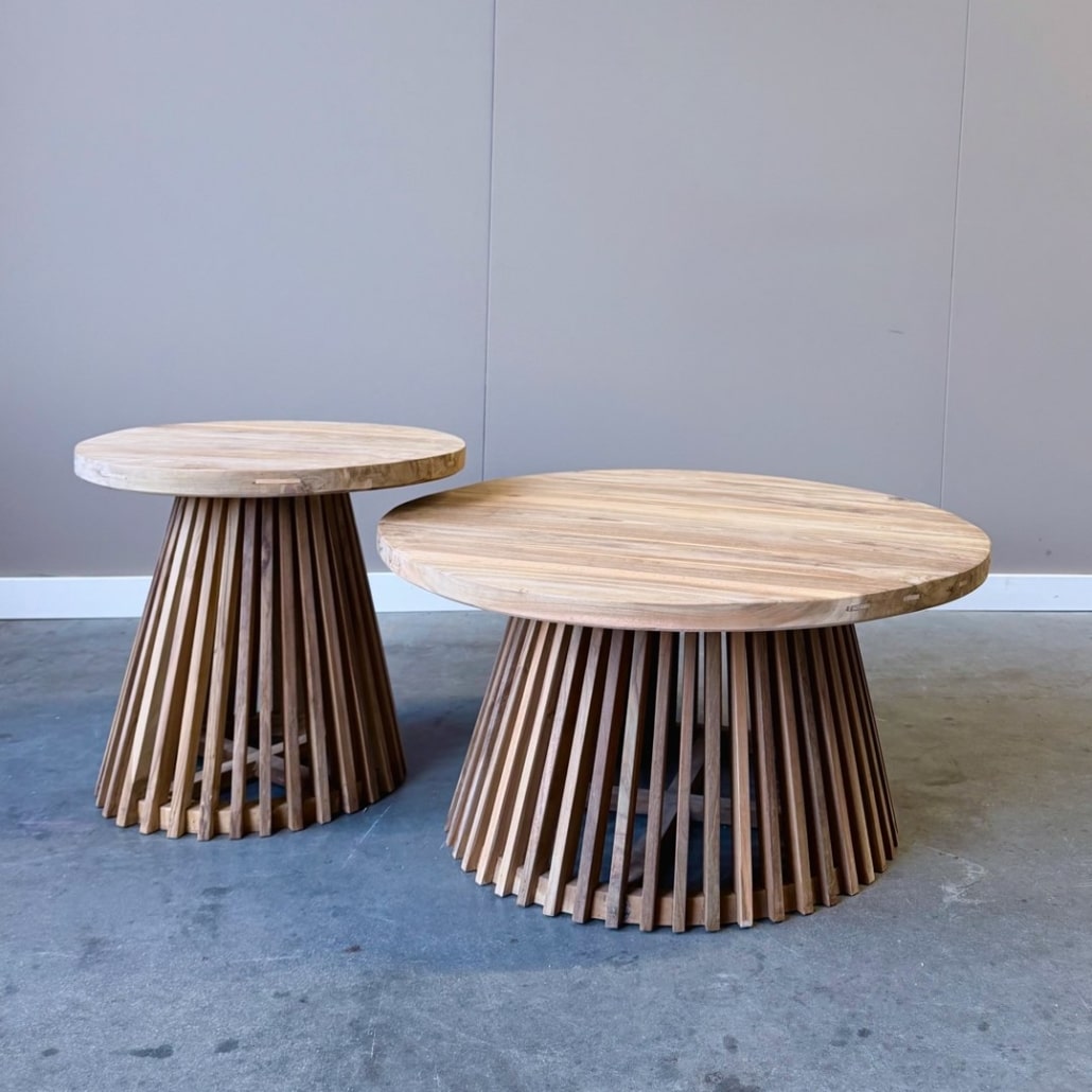 Ronde salontafel set - Indoteak