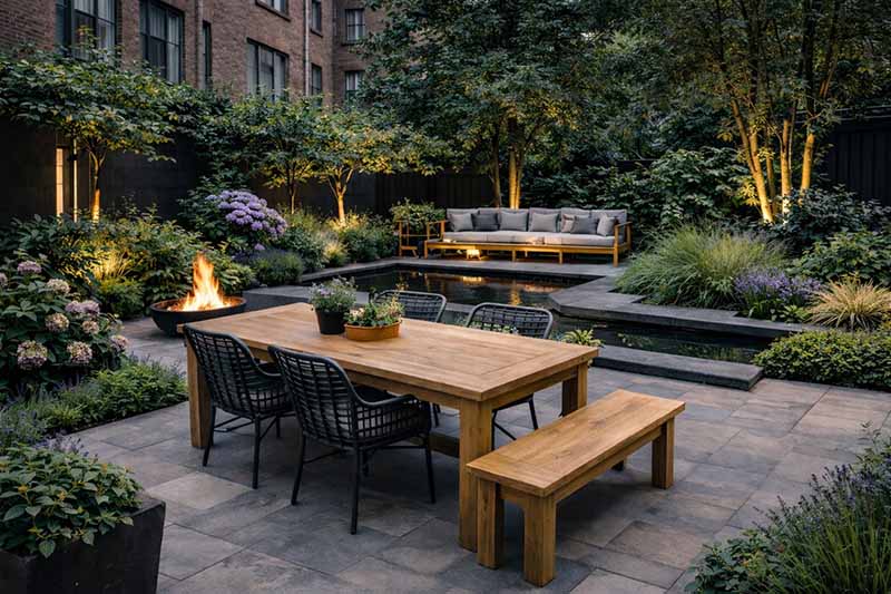 stadstuin-meubels stadstuin met tuinmeubels